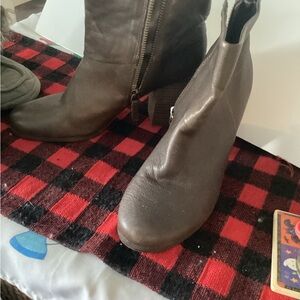 Brown Leather Ankle Boots